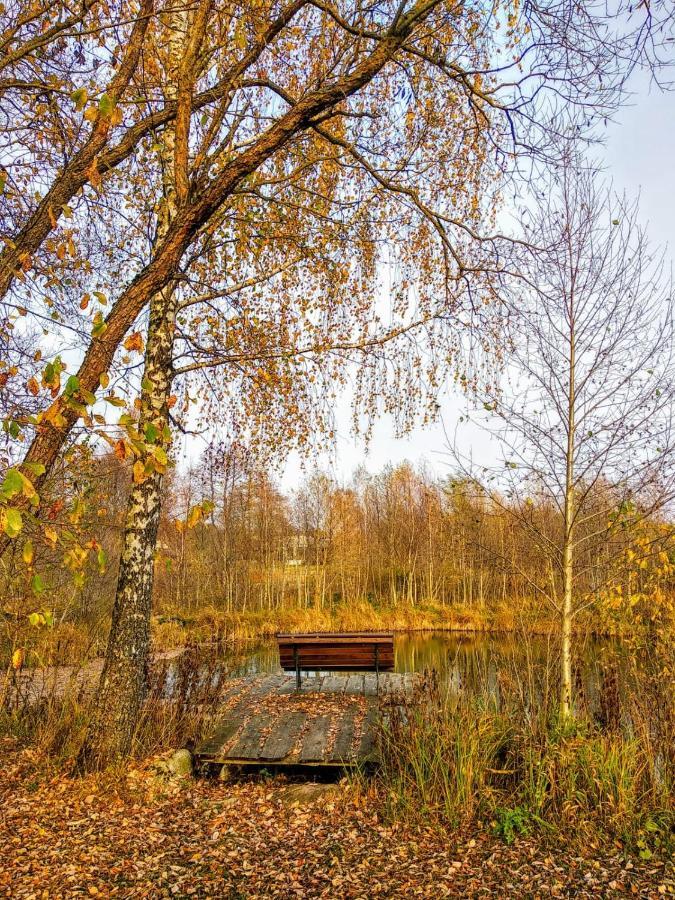 Vila Akmeninis Bebras Zemaiteliai Exteriér fotografie
